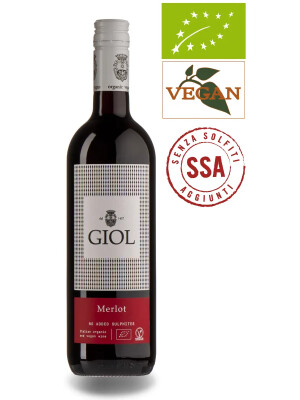 GIOL Merlot no added sulphites, IGT Veneto 2020  Rotwein Biowein