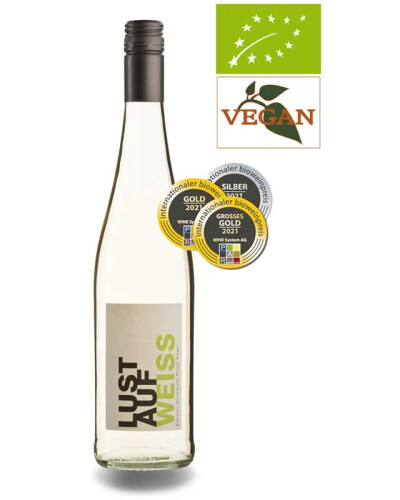 Bio Rieger Lust auf Weis  Weißweincuvée QbA Baden feinherb 2021 Weißwein Bio