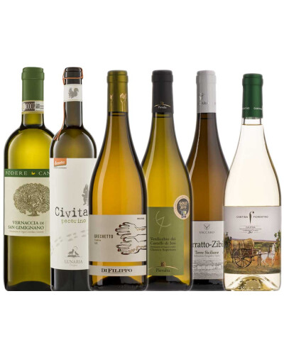 Organic white wine list Italy / 6 bottles