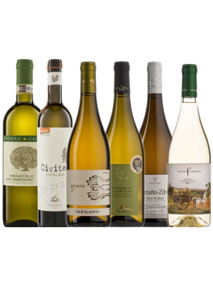 Organic white wine list Italy / 6 bottles