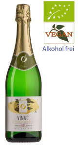 Vina'0 Le Classic Pétillant Alcohol Free Bio Perlwein Frankreich