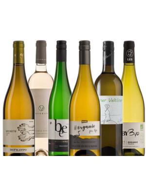Discovery package organic white wine box Europe / 6 bottles