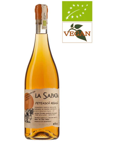 Bio La Sapata Orange Feteasca Regala DOC Podgoria Sarica Niculitel 2021 Weißwein