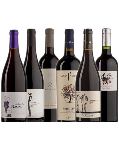 Discovery pack organic red wine Europe/ 6 bottles