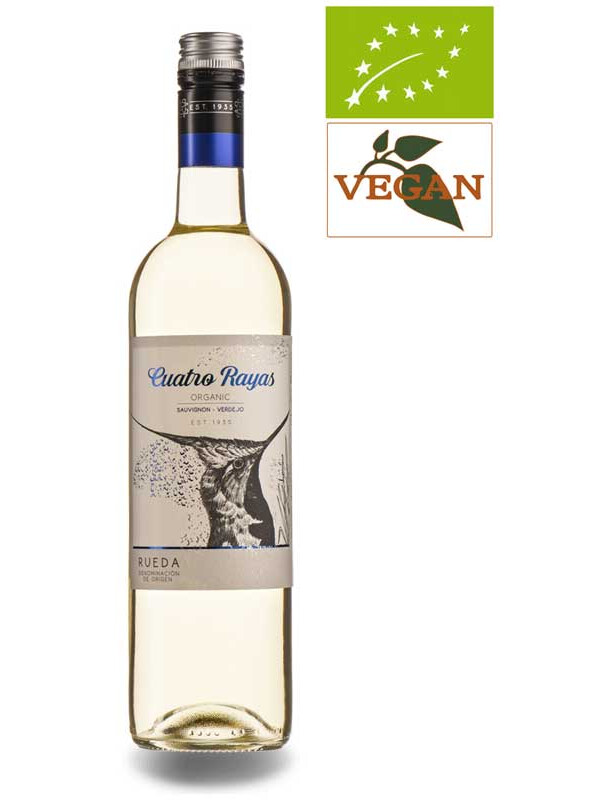 Organic Cuatro Rayas Rueda Sauvignon White Wine Spain Aperitif