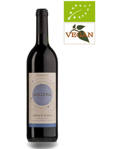 Nero d Avola IGT 2021  solluna red organic wine