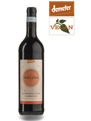 Solluna Montepulciano d'Abruzzo DOC 2020 Red Wine Organic Wine